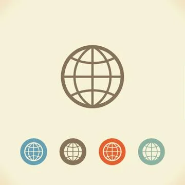 Earth globe Stock Illustration