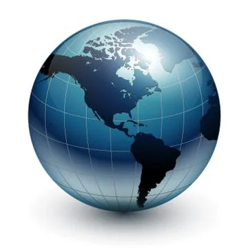 Earth globe Stock Illustration