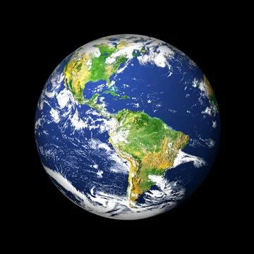 Earth globe illustration on dark background Stock Illustration