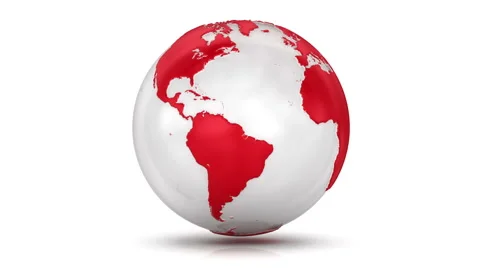 Earth Globe (Loopable - Alpha Channel) Stock Footage 46520399