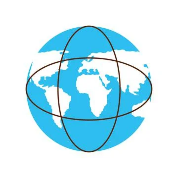 Earth globe map 스톡 일러스트