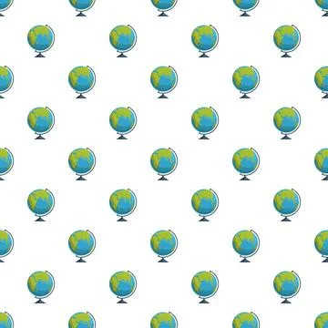 Earth globe map pattern seamless background 스톡 일러스트