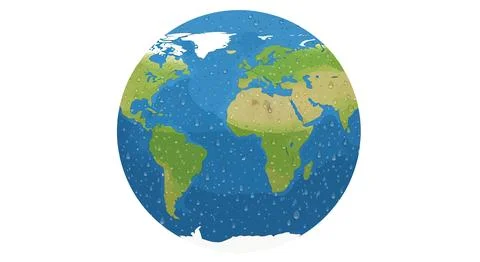 Earth globe with mosaic texture Stock Illustration