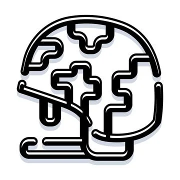 Earth globe outline representing global connection network Stock Illustration