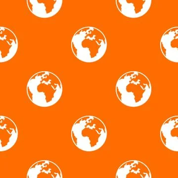 Earth globe pattern seamless Illustrazione stock