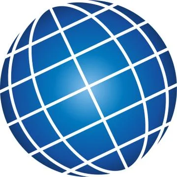 Earth globe, planet, earth logo Stock Illustration