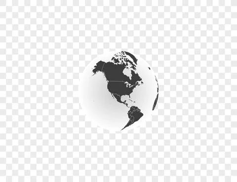 Earth globe, planet, map icon Vector illustration. Stock Illustration