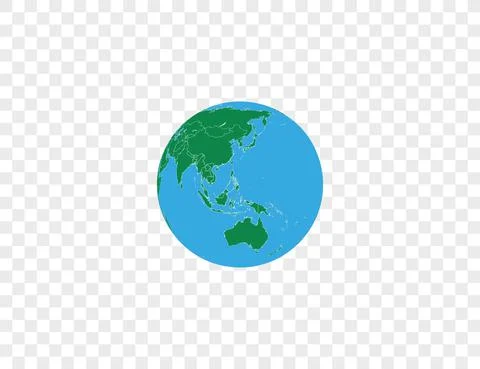 Earth globe, planet, map icon Vector illustration. Stock Illustration
