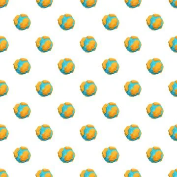 Earth globe planet seamless repeating pattern Illustrazione stock