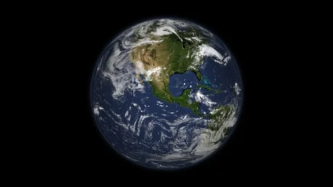 Earth Globe Rotating with Alpha Channel Seamless Looping 4K Vídeo Stock 87385870
