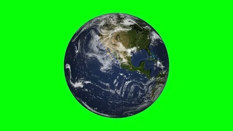 Earth Globe Rotating Green Screen Seamless Looping 4K Vídeo Stock 87784022