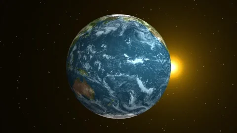 Earth Globe Rotation 360d Animation. Video stock 337013876
