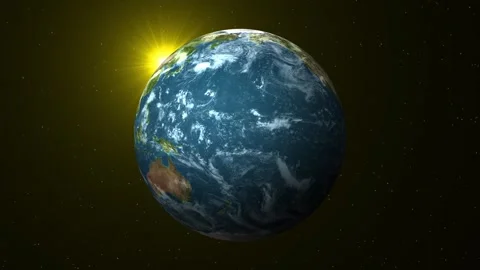 Earth Globe Rotation 360d Animation. 库存影片 337013884