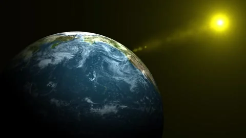 Earth Globe Rotation 360d Animation. Video stock 337013886