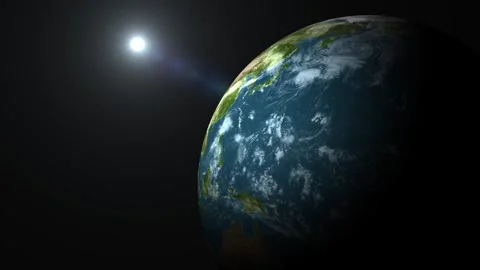 Earth Globe Rotation 360d Animation. 動画素材 337013891