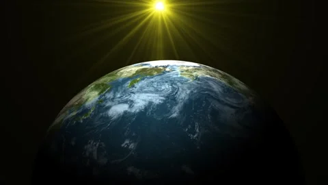 Earth Globe Rotation 360d Animation. Video stock 337013905