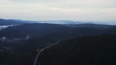 Earth Globe Rotation Landscape Timelapse Highway Mist Clouds Pollution Video stock 237357589
