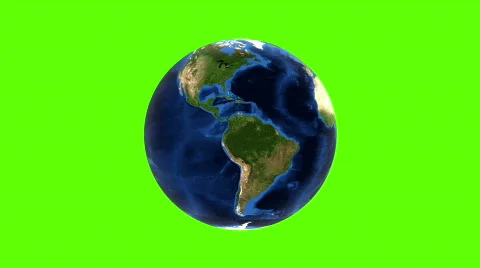 Earth Globe Spin Zoom Stock Footage 756344