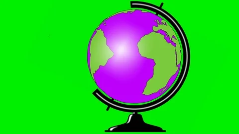 Earth globe  turns on stand. Stock Footage 106864421