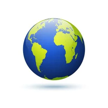 Earth globe vector Stock Illustration
