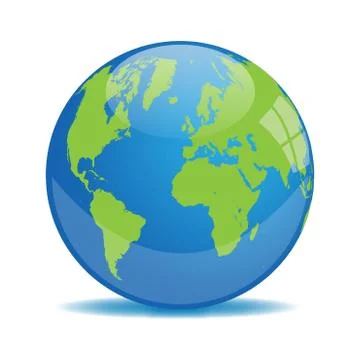 Earth globe vector illustration Stock Illustration