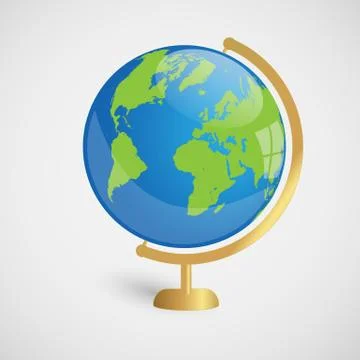 Earth globe vector illustration Stock Illustration