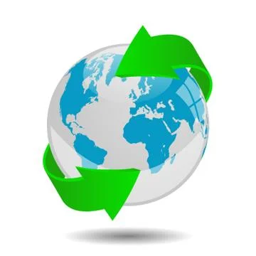 Earth globe vector illustration Stock Illustration