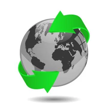Earth globe vector illustration Stock Illustration
