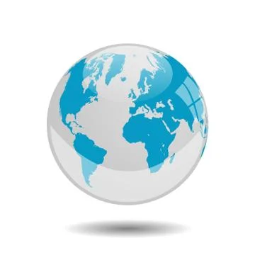 Earth globe vector illustration Stock Illustration