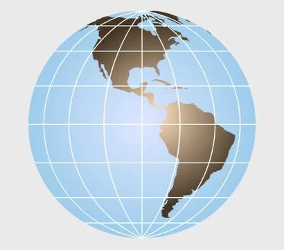 Earth globe - vector illustration Illustrazione stock