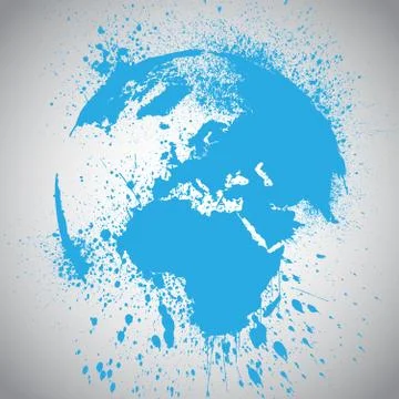 Earth globe vector illustration Stock Illustration
