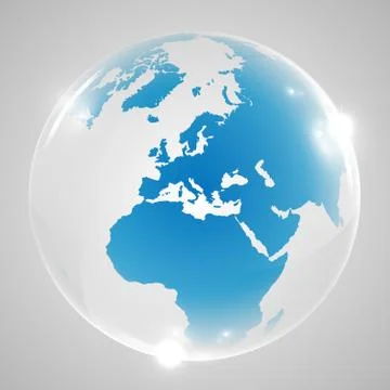 Earth globe vector illustration Illustrazione stock