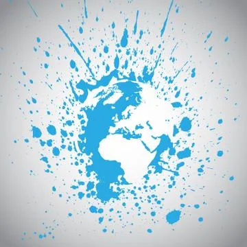 Earth globe vector illustration Stock Illustration