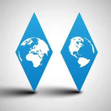Earth globe vector illustration Stock Illustration