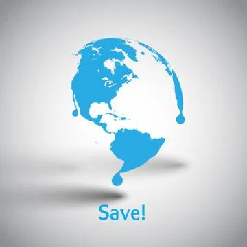 Earth globe vector illustration Stock Illustration