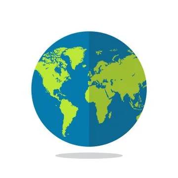 Earth globe vector illustration isolated Stock Illustration