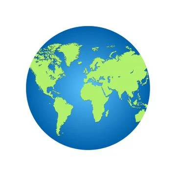 Earth globe vector illustration isolated Stock Illustration