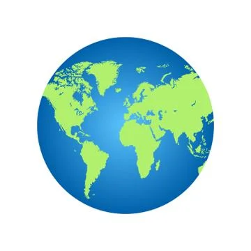 Earth globe vector illustration isolated Stock Illustration