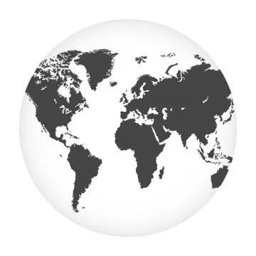 Earth globe vector illustration isolated Stock Illustration