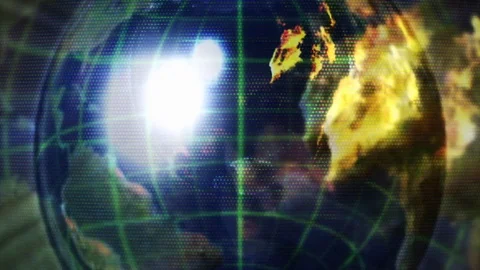 Earth globe world background Stock Footage 90685754