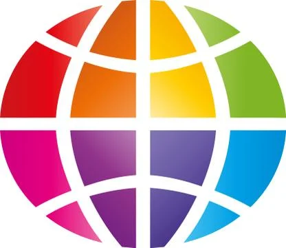 Earth, globe, world globe, multimedia, logo Stock Illustration