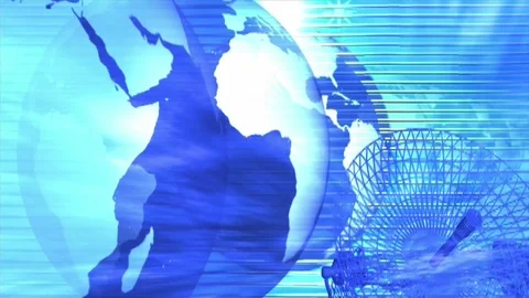 Earth globe world map global Stock Footage 90685757