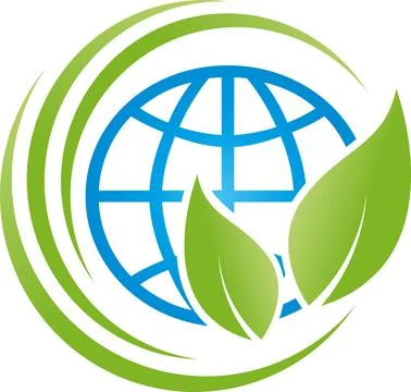 Earth, globe, world sphere, environment, background, logo Stock Illustration