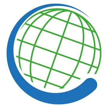 Earth, globe, world sphere, environment, background, logo Stock Illustration