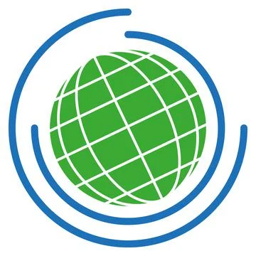 Earth, globe, world sphere, environment, background, logo Stock Illustration