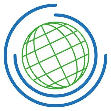 Earth, globe, world sphere, environment, background, logo Stock Illustration
