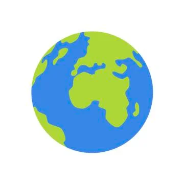 Earth globes icon on white background. Vector illustration in trendy flat style Illustration