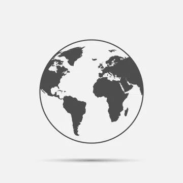 Earth globes Stock Illustration