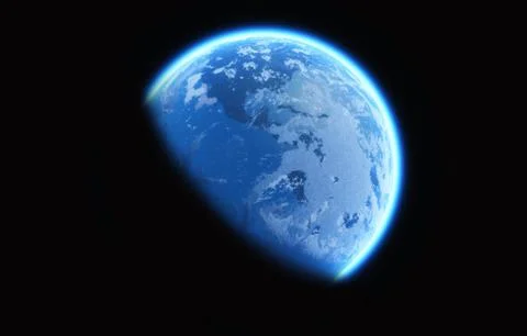 Earth glow Stock-Illustration