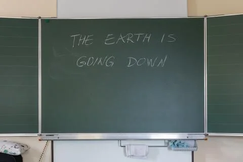 The earth is going down Stock Photos